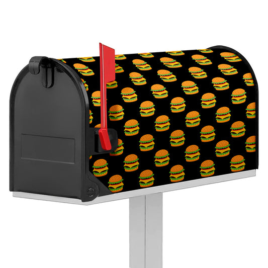 Cute Hamburger Pattern Print Mailbox Cover