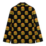 Cute Hamburger Pattern Print Men's Blazer