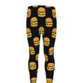 Cute Hamburger Pattern Print Men's Leggings