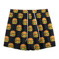Cute Hamburger Pattern Print Mesh Shorts