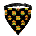 Cute Hamburger Pattern Print Over The Collar Dog Bandana