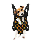 Cute Hamburger Pattern Print Pet Carrier Backpack