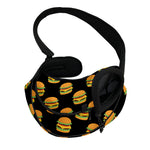 Cute Hamburger Pattern Print Pet Sling Carrier