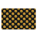 Cute Hamburger Pattern Print Polyester Doormat