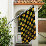 Cute Hamburger Pattern Print Polyester Flag