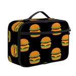 Cute Hamburger Pattern Print Portable Lunch Bag