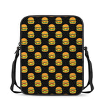 Cute Hamburger Pattern Print Rectangular Crossbody Bag