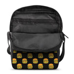 Cute Hamburger Pattern Print Rectangular Crossbody Bag