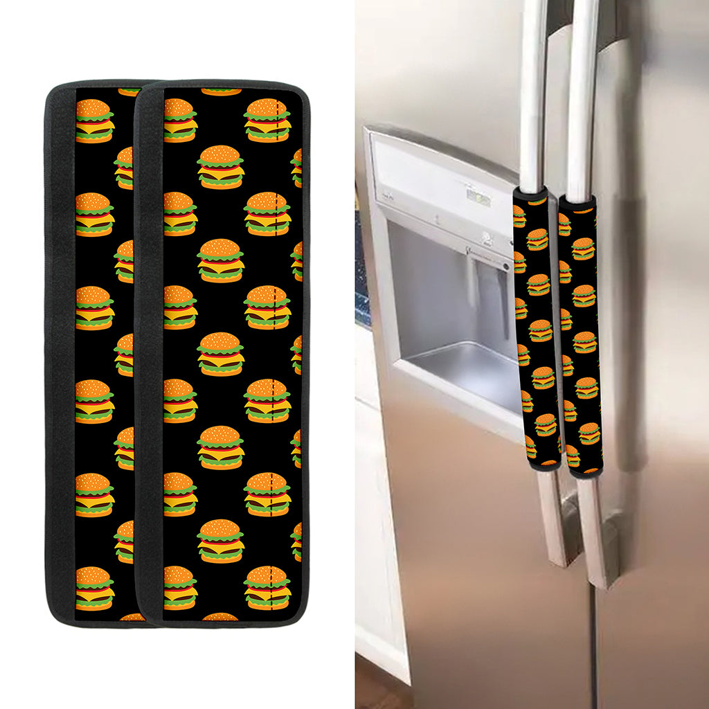 Cute Hamburger Pattern Print Refrigerator Handle Covers