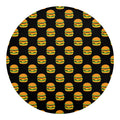 Cute Hamburger Pattern Print Round Blanket