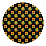 Cute Hamburger Pattern Print Round Blanket