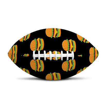 Cute Hamburger Pattern Print Rugby Ball