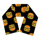 Cute Hamburger Pattern Print Scarf