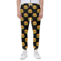 Cute Hamburger Pattern Print Joggers