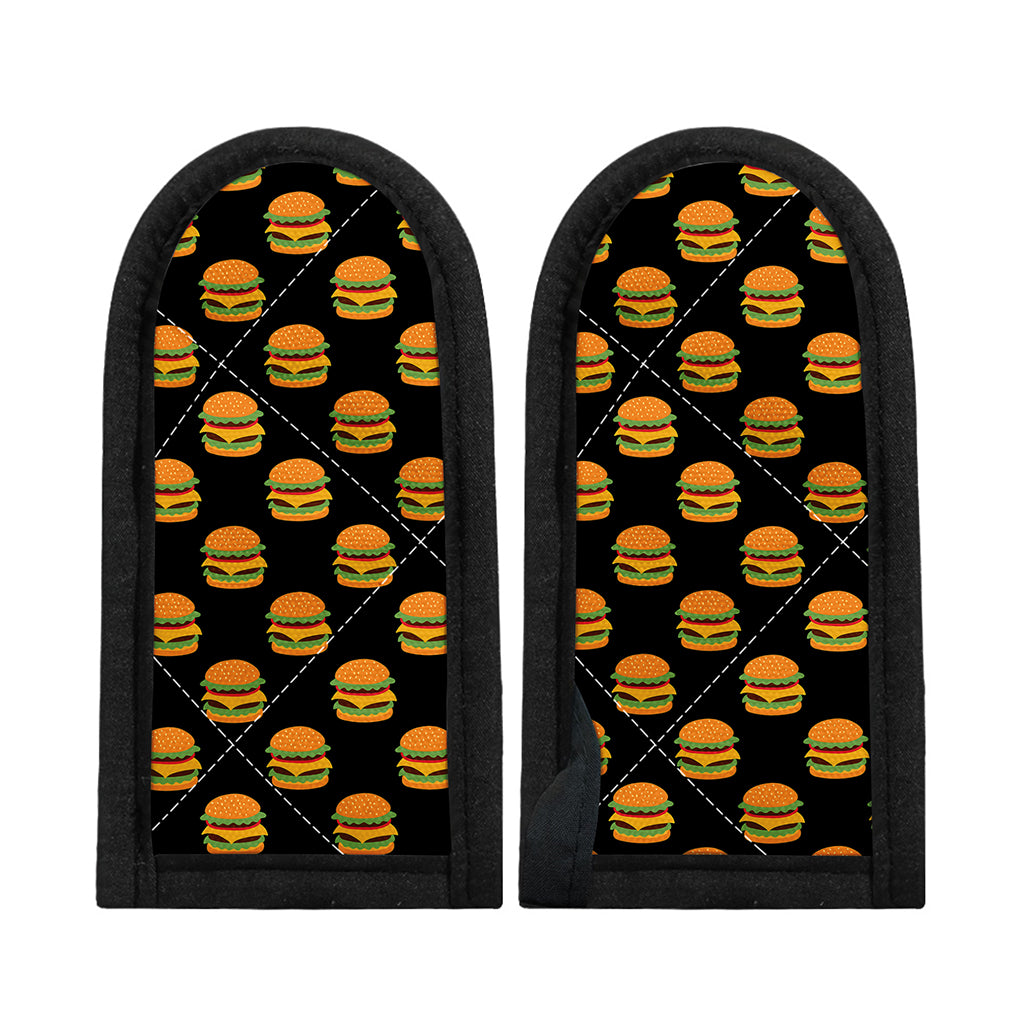 Cute Hamburger Pattern Print Skillet Handle Cover