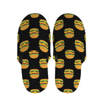 Cute Hamburger Pattern Print Slippers