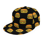 Cute Hamburger Pattern Print Snapback Cap