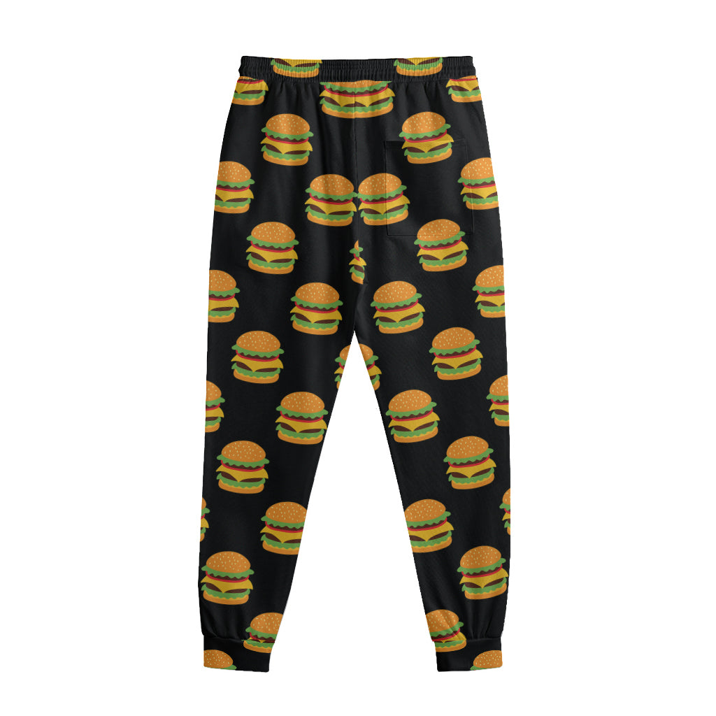 Cute Hamburger Pattern Print Sweatpants