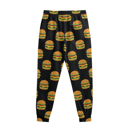 Cute Hamburger Pattern Print Sweatpants