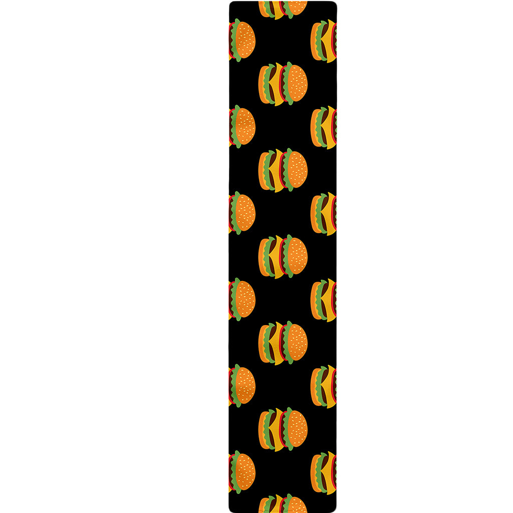 Cute Hamburger Pattern Print Table Runner