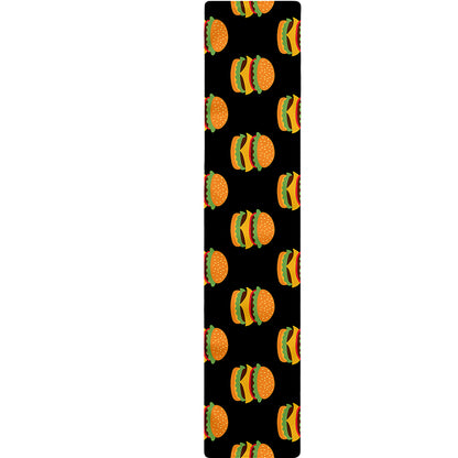 Cute Hamburger Pattern Print Table Runner