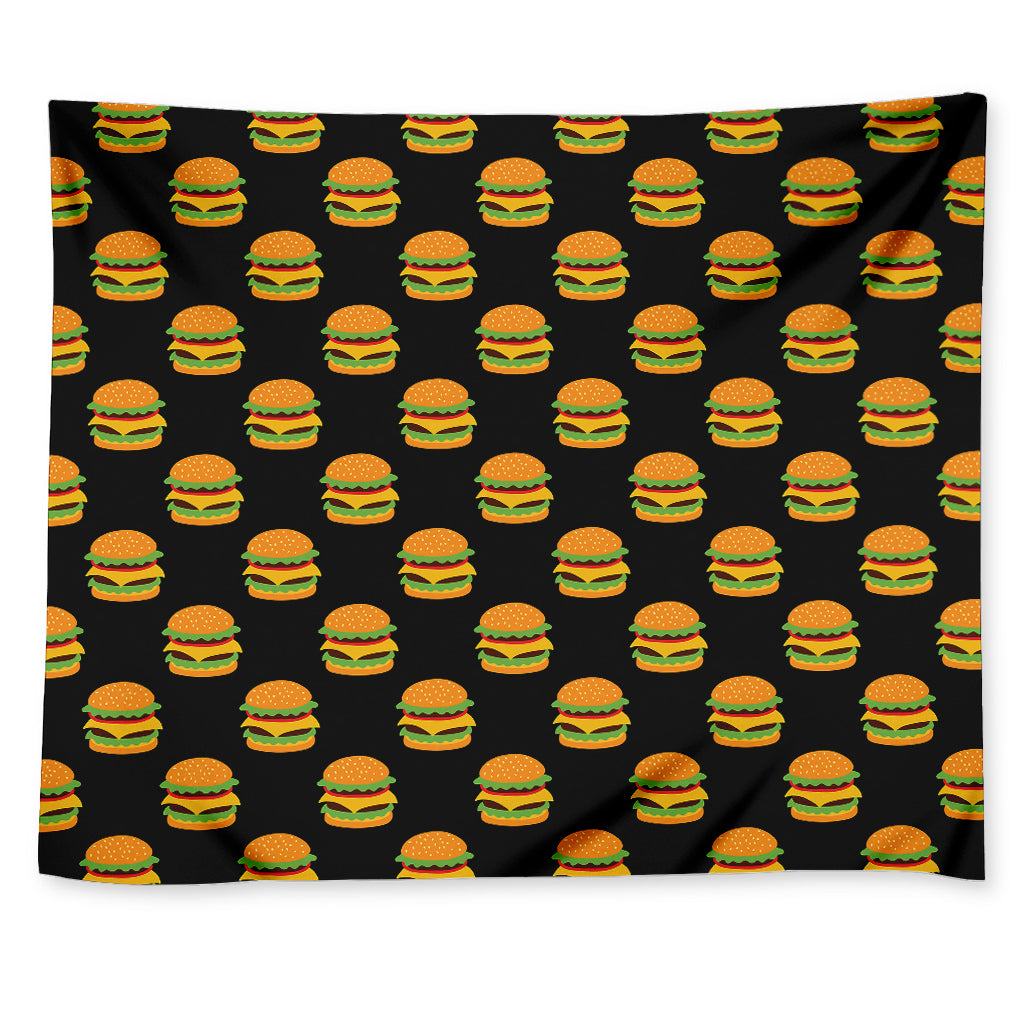 Cute Hamburger Pattern Print Tapestry