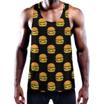 Cute Hamburger Pattern Print Training Tank Top