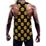 Cute Hamburger Pattern Print Training Tank Top