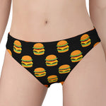 Cute Hamburger Pattern Print Women's Panties