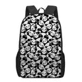 Cute Happy Panda Pattern Print 17 Inch Backpack