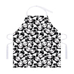 Cute Happy Panda Pattern Print Adjustable Apron