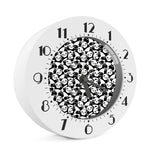 Cute Happy Panda Pattern Print Alarm Clock