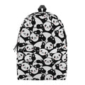 Cute Happy Panda Pattern Print School Backpack