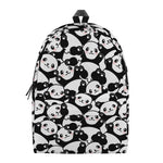 Cute Happy Panda Pattern Print Backpack