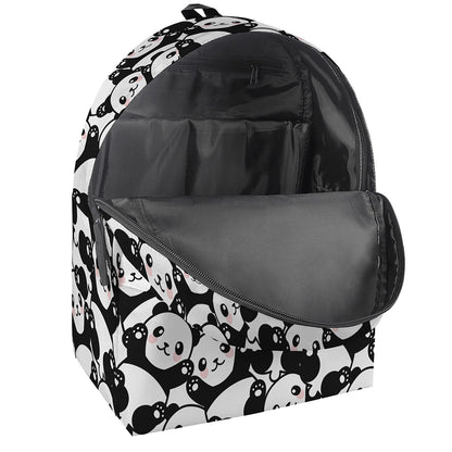 Cute Happy Panda Pattern Print Backpack