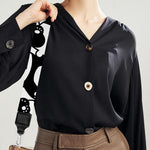 Cute Happy Panda Pattern Print Bag Strap