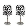 Cute Happy Panda Pattern Print Bar Stool Covers