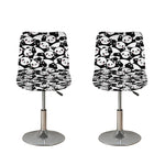 Cute Happy Panda Pattern Print Bar Stool Covers