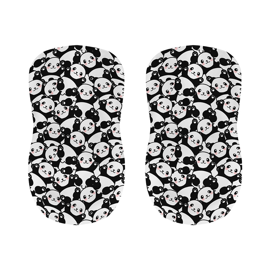 Cute Happy Panda Pattern Print Bar Stool Covers