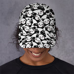 Cute Happy Panda Pattern Print Baseball Cap