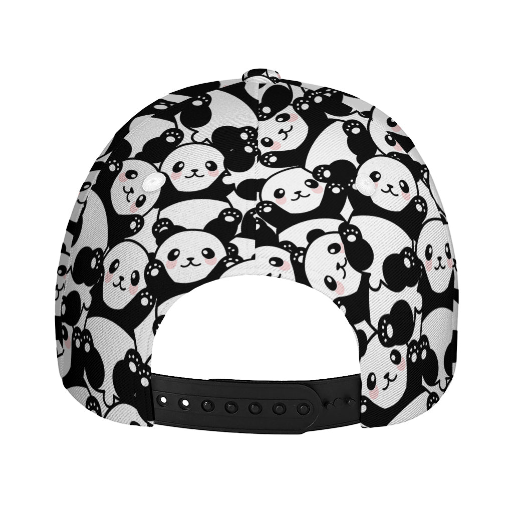 Cute Happy Panda Pattern Print Baseball Cap