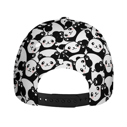 Cute Happy Panda Pattern Print Baseball Cap