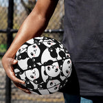 Cute Happy Panda Pattern Print Basketball