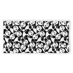 Cute Happy Panda Pattern Print Beach Towel