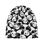 Cute Happy Panda Pattern Print Beanie