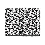Cute Happy Panda Pattern Print Bifold Wallet