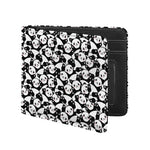 Cute Happy Panda Pattern Print Bifold Wallet