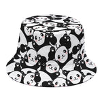 Cute Happy Panda Pattern Print Bucket Hat