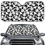 Cute Happy Panda Pattern Print Car Windshield Sun Shade