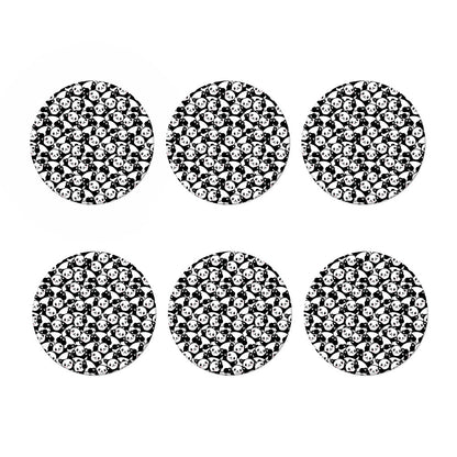 Cute Happy Panda Pattern Print Coaster Set